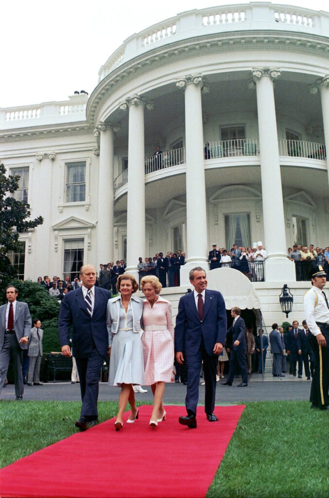 Nixon departs the White House in 1974. He did not sign the Clean Water Act.