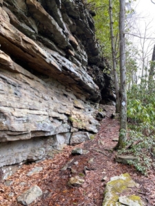 Image of a rock formation at Babcock State Park